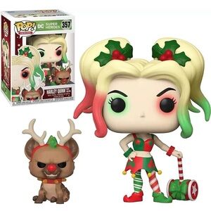 Funko Holiday Harley Quinn with Reindeer Buddy